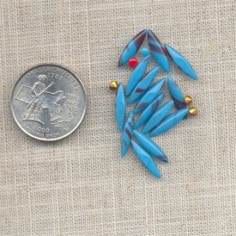 50 VINTAGE AQUA MATRIX 15X4mm GLASS NAVETTE JEWELS 50 VINTAGE AQUA MATRIX 15X4mm GLASS NAVETTE JEWELS