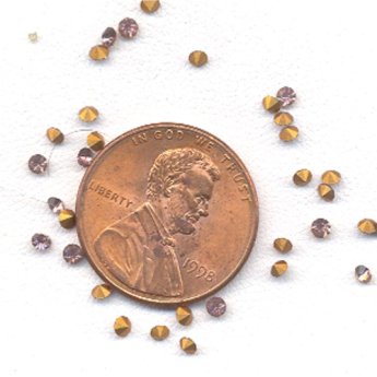 100 VINTAGE AUSTRIAN AMETHYST 2mm RHINESTONES 100 VINTAGE AUSTRIAN AMETHYST 2mm RHINESTONES