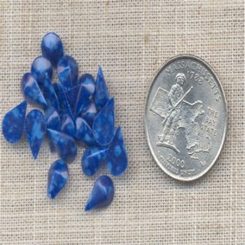 100 VINTAGE LAPIS MATRIX 8X5mm PEAR TEAR CABOCHONS 100 VINTAGE LAPIS MATRIX 8X5mm PEAR TEAR CABOCHONS