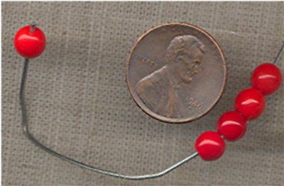 100 VINTAGE GLASS 6mm. CHERRY REDS ROUND BEADS 100 VINTAGE GLASS 6mm. CHERRY REDS ROUND BEADS