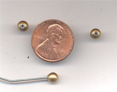 100 VINTAGE BRUSHED GOLD 5mm ROUND 1/2 DRILL BEADS 100 VINTAGE BRUSHED GOLD 5mm ROUND 1/2 DRILL BEADS