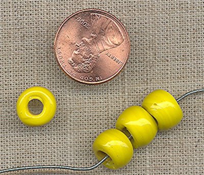 50 VINTAGE GLASS 10x7mm. YELLOW TIRE BEADS 50 VINTAGE GLASS 10x7mm. YELLOW TIRE BEADS