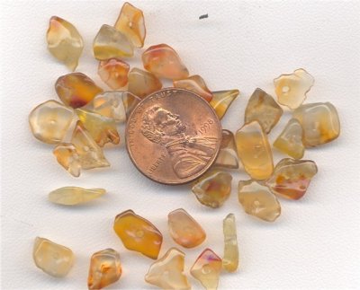 100 VINTAGE GENUINE CORNELIAN AGATE 5-10mm. CHIP BEADS 100 VINTAGE GENUINE CORNELIAN AGATE 5-10mm. CHIP BEADS