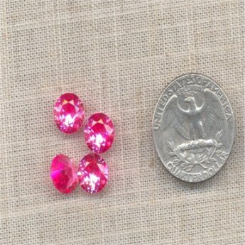 1 VINTAGE GENUINE AUSTRIAN ROSE 9mm SPINEL GEMS 1 VINTAGE GENUINE AUSTRIAN ROSE 9mm SPINEL GEMS