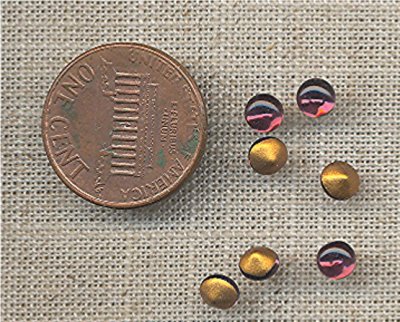 100 VINTAGE GLASS AMETHYST 4mm. SMOOTH DOME DECO RHINESTONE GEMS 100 VINTAGE GLASS AMETHYST 4mm. SMOOTH DOME DECO RHINESTONE GEMS